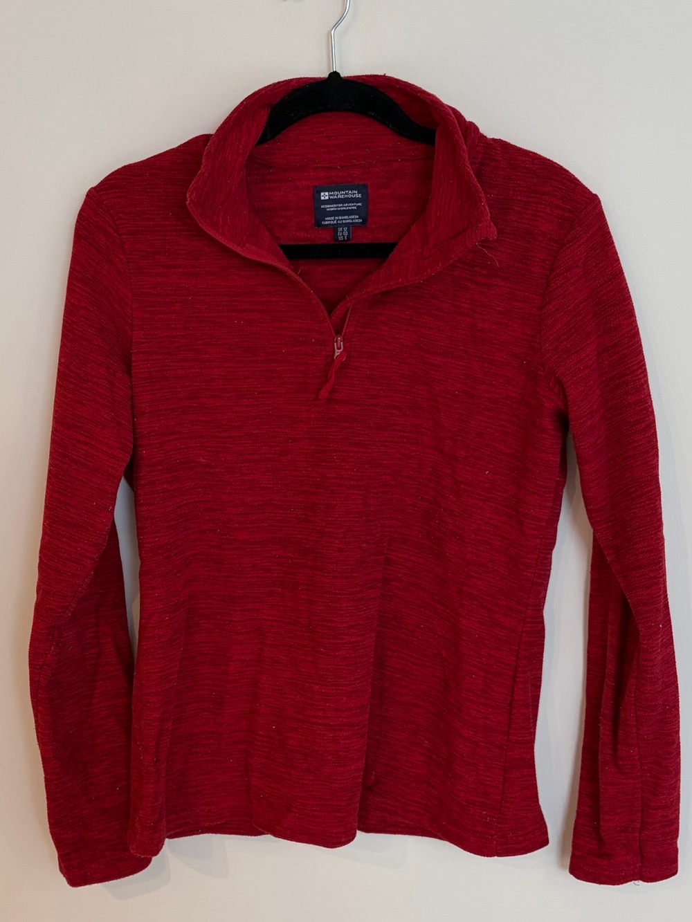 Mountain Warehouse 1/4 Zip Red Fleece Shirt